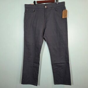 Weatherproof Vintage Mens Straight Fit Comfort Stretch Pants Grey 40x32 NWT